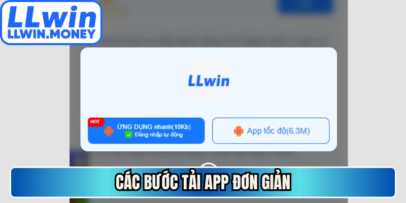 Các bước tải app đơn giản